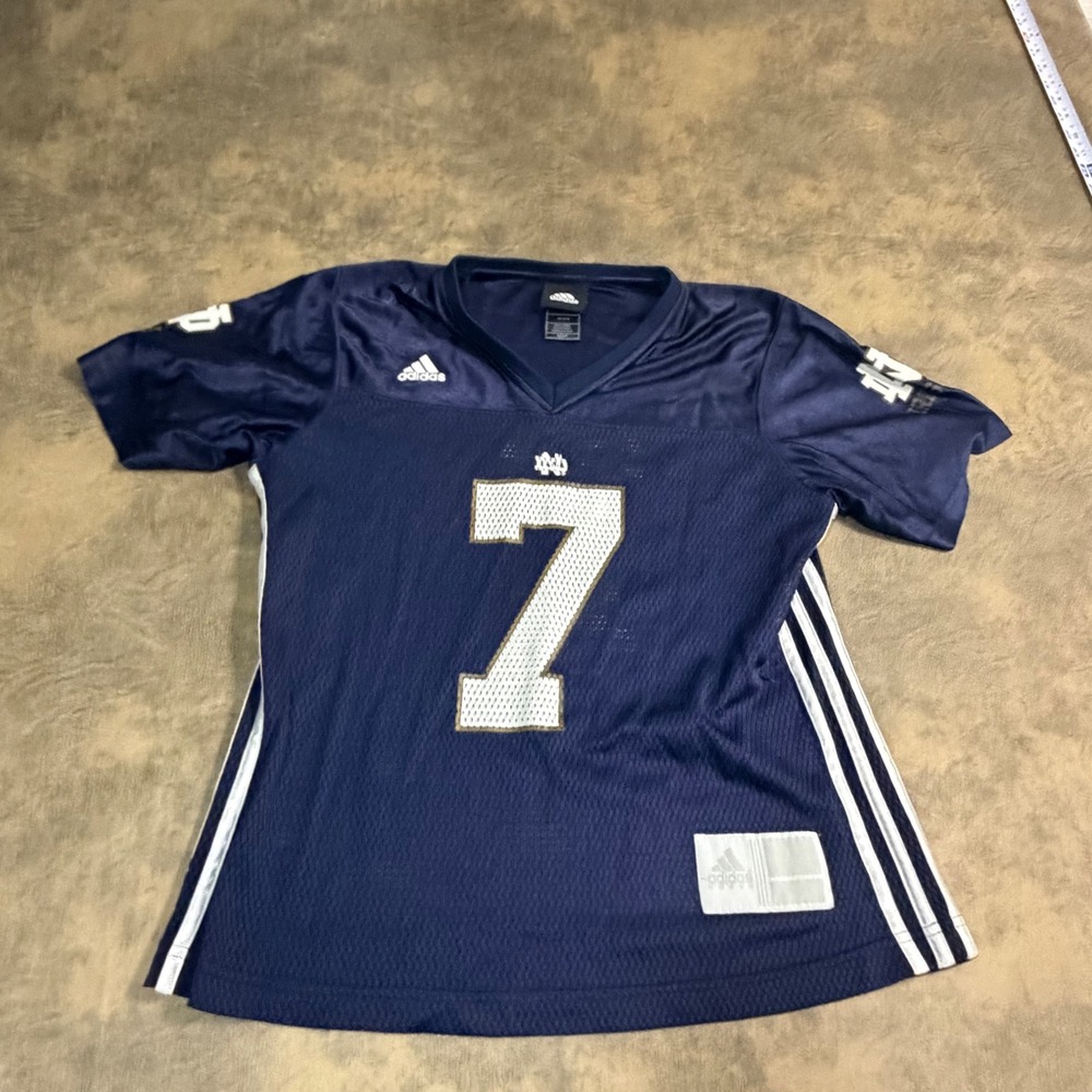 Adidas Jersey Womens Small Navy Notre Dame Fighting Irish #7 Football 7923W-08